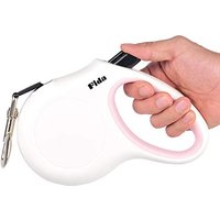 Fida Retractable Dog Lead, 5m Extendable Dog Lead for Large Dog Up to 50KG with Anti-Chew Wire | 360° Tangle Free | Strong Nylon Tape | Reflective St