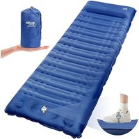 HiiPeak Sleeping Pad - Ultralight Inflatable Sleeping Mat with Built-in Foot Pump, Durable Compact Waterproof Camping Air Mattress for Camping, Backpa