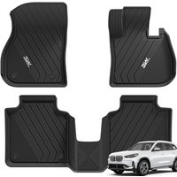 3W Floor Mats Fit for 2023 2024 2025 2026 BMW X1 U11(Not for Xdrive 25e Petrol Hybrid), All Weather TPE Pet Friendly Floor Liner, Heavy Duty Waterproo