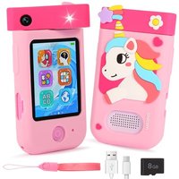 ARNSSIEN Kids Camera, 2.8 Inch Touchscreen Kids Phone Toys with 180°Swivel Lens, Silicone Case,Toddler Camera Toys for 3 4 5 6 7 8 Year Old Girls boy
