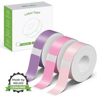 NELKO Genuine P21 Label Maker Tape, Adapted Label Print Paper, 14x40mm (0.55"x1.57"), Standard Laminated Office Labeling Tape Replacement, Multipurpos