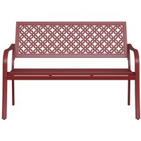 Grand patio Garden Bench, Outdoor Bench with 2-3 Seater, Rust Resistant, Stamped Pattern, Choice of Colours, Suitable for Indoor, Outdoor, Patio, Park