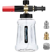 DANCINGBOAR Snow Foam Lance Foam Cannon for Karcher K Series K2 K3 K4 K5 K6 K7 Pressure Washer, 1L Soap Dispenser with Adjustable Spray Nozzle and New
