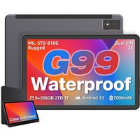 AGM P1 Android Tablet, 4G LTE Dual SIM, 10.36" 2K IPS Display, 8GB + 256GB/2TB TF, Octa-core MTK G99 Processor, 7000mAh, Dual-band WiFi, GPS, IP68/IP6