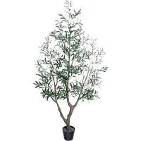 Vitalismo Artificial Olive Tree, 190 cm, Large Artificial Plant, Artificial Tree, Olive Tree Plant in Pot, Modern Decoration for Home, Living Room, Be
