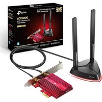 TP-Link Archer TX3000E AX3000Mbps WiFi 6 Bluetooth 5.3 PCIe Adapter with Two Antennas, Intel AX200 WiFi Adapter for PC, PCIe Network Interface Card fo