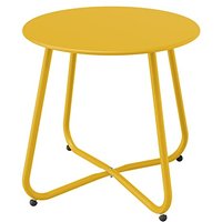 Grand patio Outdoor Side Table Small Table Round End Table Garden Table Lightweight Snack Table for Outdoor Garden Hallway Bedroom Living Room Terrace