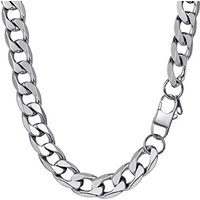 PROSTEEL Mens Cuban Chain Necklace, Curb Link Chains Silver/Gold Plated, 4mm/6mm/9mm/13mm Width, 18"-30" Inches, Hip Hop Jewellery -Send Gift Box 20"(