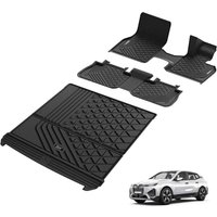 3W Boot Liner & Floor Mats Fit for BMW iX i20 2022 2023 2024 2025 2026, All Weather TPE Pet Friendly Floor Liner and Boot Mats, Heavy Duty Waterproof