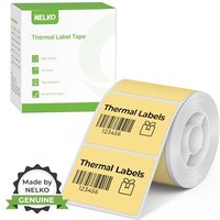 Thermal Labels for Nelko PM220 Label Maker, 1.57'' x 1.18'' (40x30mm) Waterproof Multi-Purpose Sticker, 1 Roll of 230 Self-Adhesive Thermal Paper (Yel