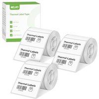 Nelko PM220 Thermal Labels, 2'' x 1.18'' (50x30mm) Waterproof Multi-Purpose Sticker Tape, 3 Rolls of 230 White Thermal Paper 690