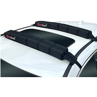 Soft Roof Rack Pads - Universal Car Soft Roof Rack Pad for Kayak Surfboard SUP Canoe Snowboard Paddle Board with Adjustable and Steady Tie-Down Straps