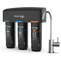 Waterdrop TSB Under Sink Water Filter System with Dedicated Faucet, 8 Layer High Capacity Water Filtration System, NSF/ANSI 42 Certified, Reduce PFAS,