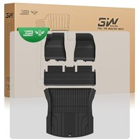 3W Floor Mat and Boot Mat for Tesla Model 3 Highland 2024-2025, All Seasons Thorex TPE Anti-Slip Waterproof Easy Clean Carpet Accessories