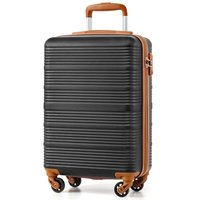COOLIFE Cabin Suitcase, 55Ã35Ã20cm Cabin Luggage for Ryanair & Easyjet Hand Luggage with 4x360° Spinner Wheels, Adjustable Telescopic Handle & TSA