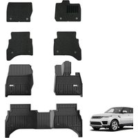 3W Floor Mats & Carpets Fit for Range Rover SE HSE 2022 2023 2024 2025 2026, All Weather Dog Friendly TPE Floor Liner for Range Rover, Waterproof Odou
