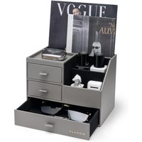 VLANDO 3 Tier Desk Organiser,Desk Tidy Organiser with 3 Drawer,Grey