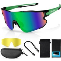 #ad Amazon Odoland_AV-UK Odoland Polarized Cycling Goggles with Changing Lenses for Men Women, Bicycle Sports Goggles Sports Sunglasses UV 400 Fast Glasses Hiking Running Fish