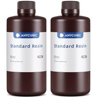 ANYCUBIC Standard 3D Printer Resin, LCD UV 405nm Rapid Photopolymer 3D Resin for 6K/8K/12K/14K LCD 3D Printers(2000g, Grey) A- Grey 2000g 2000g
