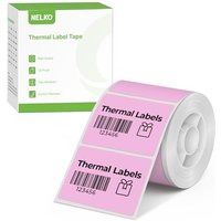Thermal Labels for Nelko PM220 Label Maker, 1.57" x 1.18" (40x30mm) Waterproof Multi-Purpose Sticker, 1 Roll of 230 Self-Adhesive Thermal Paper (Pink)
