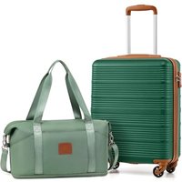 COOLIFE Cabin Suitcase, Ryanair Cabin Bags 55x40x20 and Easyjet Underseat Bag 45x36x20-30L, Hand Luggage with 4 Wheels, Telescopic Handle & TSA Lock |