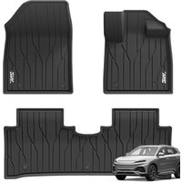 3W Floor Mats Fit for BYD ATTO 3 Yuan Plus 2022-2026, All Weather Dog Friendly TPE Floor Liner, Waterproof Anti-Slip Easy to Clean Heavy Duty Car Mat