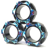 Aionly Magnetic Rings, Finger Spinner Fidget Toys, Stress Relief Toy for Anxiety, Magnetic Fidget Toys For Ages 4-10, Christmas Stocking Filler Gift F