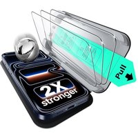 ESR 3-Pack of Tempered Glass Screen Protectors for the iPhone 17 Pro, Military-Grade, Shatterproof, H9 Hardness, and Full Coverage, with Ultra Fit Tra