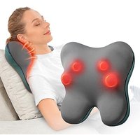 BOB AND BRAD Back Massager with Heat, EZBack Corded Neck Massager for Pain Relief, Deep Tissue Kneading Electric Massage Pillow for Shoulder, Back, Le