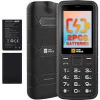 AGM M9 Basic Mobile Phone, 4G LTE Unlocked Dual SIM, 3 Card Slots/128GB TF Expand, Large Buttons & Font, Dual Battery, Speed Dial, FM Radio & Flashlig