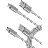 Anker USB C Charger Cable, 2-Pack 3 ft (0.9 m) USB to USB C Cable, USB A to USB C Braided Phone Charger Cable for iPhone 17/16/15, iPad Pro, Samsung G