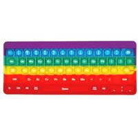 Aionly Pop Keyboard Fidget Toy,Christmas Fidget Toys, Push Stress Reliever Anxiety Relief It Sensory Toys for Autism,Bubble Keyboard with Letters Numb