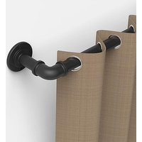 GCurtain Industrial Curtain Poles, 72-144 Inch, 1 Inch Diameter, Wrap Around Curved Curtain Poles for Indoor and Outdoor, Modern Contemporary Design,
