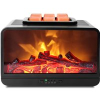 Wax Melt Warmer - 3D Dynamic Flame Fireplace Wax Warmer Electric Wax Burner, Wax Melter for Scented Wax with 4 Timer Auto Shut Off PTC Heating Oil Bur