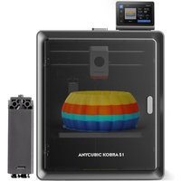 ANYCUBIC Kobra S1 3D Printer,600mm/s High Speed Multicolor 3D Printers with Auto Leveling, 320â Full-Metal Hotend, Enclosed CoreXY Structure for Nov