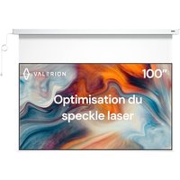 Valerion 100-inch Purevision Motorized Projector Screen,1.1 dB Gain,Home Theater Drop Down Screen with Remote Control,Quiet Motor,4K/8K Compatible 100