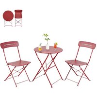 Grand pation Garden Furniture Set, Outdoor Bistro Table and Chairs Set of 2, Small Balcony Furniture, Weather Resistant, 3 Piece Folding Sets for Balc