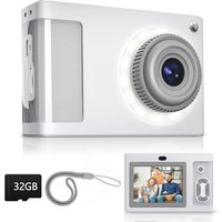 Digital Camera,ARNSSIEN 1080P Vintage Kids Digital Camera,with 2.4âScreen and 16 LED Filling Lights,Birthday Festival Present for Teens, Students, B