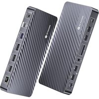 AV Access Docking Station 3 Monitors, 8K@30Hz Single Display, Dual/Triple 4K HDMI/DP Display, USB-C Dock with 100W Laptop Charging, 10Gbps USB-C/A, Et