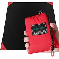 Odoland Hiking Blanket 180 x 160 cm Pocket Blanket Waterproof Heatproof Sandproof Thin Ground Sheet - Lightweight Foldable Beach Mat for Outdoor Campi