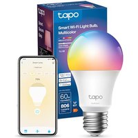 Tapo NEW TL13E Smart Bulb, E27 Multicolour Alexa Light Bulb, 8.3W (60W), E27 Smart Bulb, Dimmable, Schedule & Timer, Away Mode, Energy Saving, Voice C