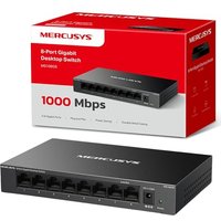 MERCUSYS MS108GS 8-Port Gigabit Network Switch, 8Ã 10/100/1000Mbps Ports, Multiple Installation Ethernet Splitter, Auto-Negotiation, Auto-MDI/MDIX, P