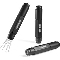 MHW-3BOMBER Retractable WDT Tool-Espresso Distribution Tool with Magnetic Storage,8 Stainless Steel 0.4mm Needles, Adjustable Coffee Stirrer for Baris