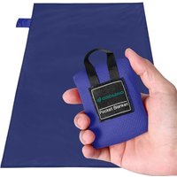 Odoland Picnic Blanket 70 x 110 cm Pocket Blanket Waterproof Heatproof Sandproof Thin Ground Sheet - Lightweight Foldable Beach Mat for Outdoor Campin