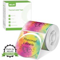Thermal Labels for Nelko PM220 Label Maker, 2 inch (50mm) Round Waterproof Tape, Multi Purpose Label Tape, 1 Roll of 150 Self Adhesive Thermal Paper (