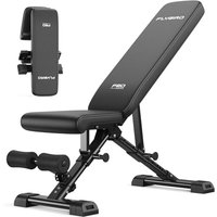 FLYBIRD Adjustable Weight Bench,363KG Pro Workout Bench for Home Gym,Fast Adjustment System,Easy Folding&Storage Training Bench with ASTM-Certified, E