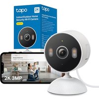 Tapo C113 2K 3MP Outdoor Camera Color Night Vision, Security Camera WiFi, IP65 Spotlights, Free AI Baby Cry Detection CCTV Camera, Indoor Cameras Hous