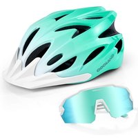 #ad Amazon Odoland_AV-UK Odoland Flash Bike Helmet with Cycling Sunglasses - Adult Cycling Helmets for Road Bike Mountain Bike - Adjustable Lightweight Cycling Helmet for Men