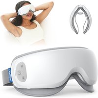 RENPHO Ultra-Quiet Eye Massager with Heat, Lightweight Heated Eye Mask for Migraines, Face Massager for Dry Eyes Relax Reduce Strain Improve Sleep, Id