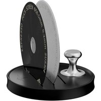 MHW-3BOMBER 58.5mm Puck Screen Set,0.2mm & 0.8mm Metal Filters, Stand, Auxiliary Magnetic Suction, Compatible with La Marzocco/Gaggia, Reusable Espres
